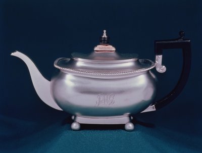 Regency teáskanna, 1812-13 ezüst, fa elefántcsont gombbal alkotó: Samuel Hennell