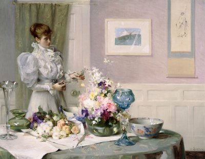 A virágkötészeti alkotó: Samuel Henry William Llewelyn
