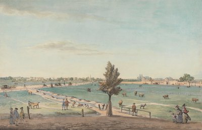 Kennington Common, 1776 (wc tollal, tintával, testszínnel és grafittal papíron) alkotó: Samuel Hieronymous Grimm