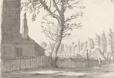High Street a Manor House-ban, Marylebone alkotó: Samuel Hieronymus Grimm
