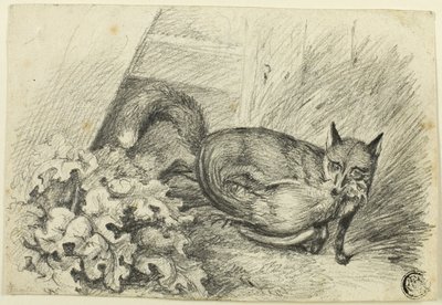 Fox ellop egy kakast alkotó: Samuel Howett