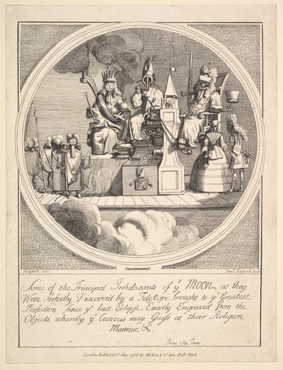 A Hold néhány fő lakója, akiket tökéletesen felfedezett..., 1788. május 1. alkotó: Samuel Ireland