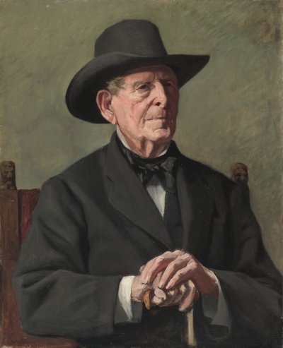 Egy "régi tengeri kapitány" portréja alkotó: Samuel Isham