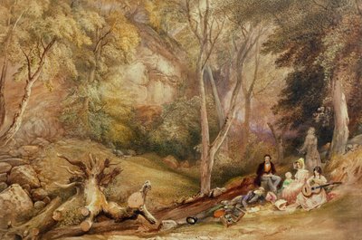 A Sketching Party Leigh Woodsban, c. 1830 alkotó: Samuel Jackson