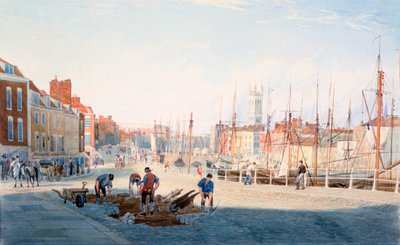 St Augustines Parade, Bristol, 1810 alkotó: Samuel Jackson