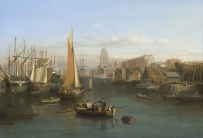St Mary Redcliffe és Redcliffe Parade a Prince Street Bridge-ről, 1826 körül (olaj, vászon) alkotó: Samuel Jackson