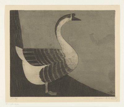 néma liba alkotó: Samuel Jessurun de Mesquita (signed by artist)