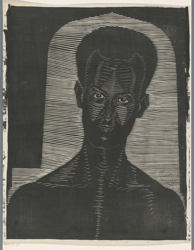 Egy ismeretlen férfi portréja Curaçau (cím a tárgyon) alkotó: Samuel Jessurun de Mesquita (signed by artist)
