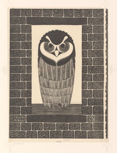 Ringuil (eredeti cím az objektumon) alkotó: Samuel Jessurun de Mesquita (signed by artist)