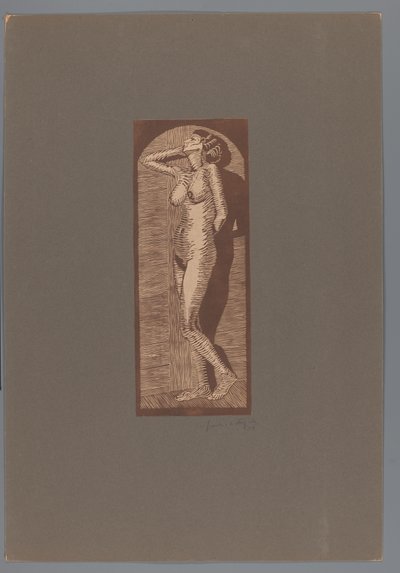 Női meztelen állva Joy (eredeti cím) alkotó: Samuel Jessurun de Mesquita (signed by artist)