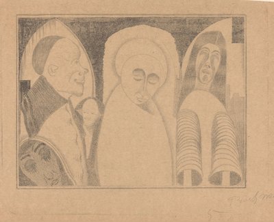 Fantázia: különféle figurák, a jobb szélső ujjakkal alkotó: Samuel Jessurun de Mesquita