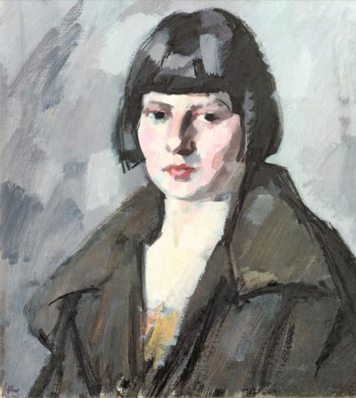 Egy fiatal lány feje, 1920 körül alkotó: Samuel John Peploe