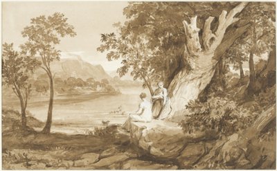 Illusztráció: Comus, 1811 (toll és tinta és mosás papíron) alkotó: Samuel John Stump