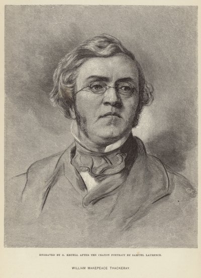 William Makepeace Thackeray portréja alkotó: Samuel Laurence