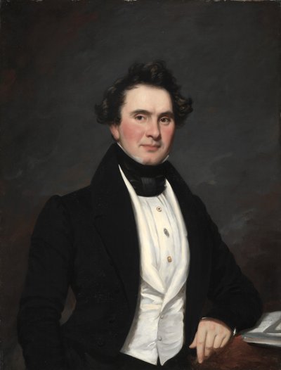 Férfi portré, 1832. alkotó: Samuel Lovett Waldo