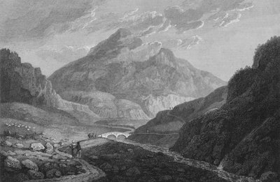 "A kilátás Ben Eimre", 1813 alkotó: Samuel Middiman