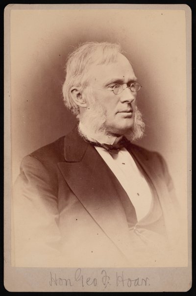 George Frisbie Hoar portréja 1826-1904, 1876-1880 között. alkotó: Samuel Montague Fassett