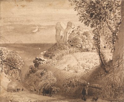 Lelkészi jelenet alkotó: Samuel Palmer
