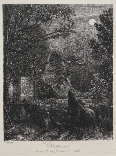 Karácsony (Az utolsó bárány hajtogatása) alkotó: Samuel Palmer