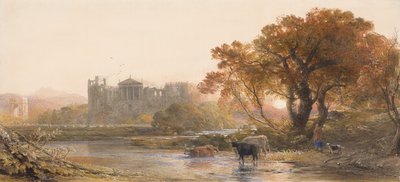 Este Olaszországban, az elhagyatott villa, 1845 alkotó: Samuel Palmer