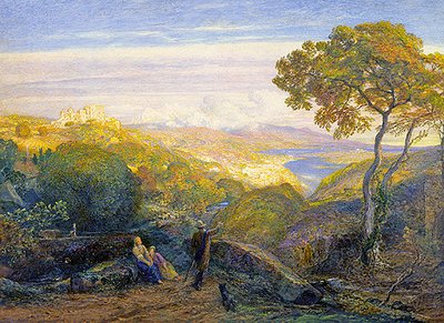 Táj (olaj, vászon) alkotó: Samuel Palmer