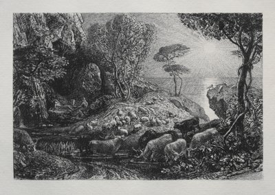 Moeris és Galatea alkotó: Samuel Palmer