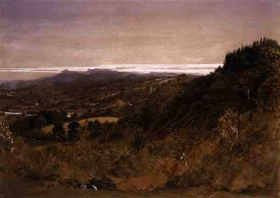 Underriver közelében, Sevenoaks, Kent (akvarell papíron) alkotó: Samuel Palmer
