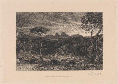A hajtás kinyitása alkotó: Samuel Palmer