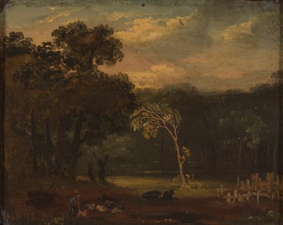 Vázlat a Sion Park természetéből alkotó: Samuel Palmer