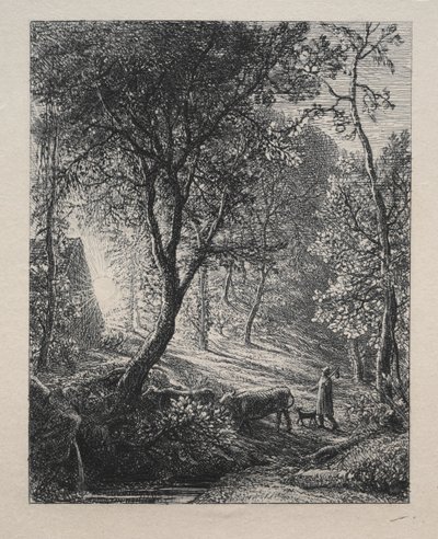 A pásztorkunyhó, 1850. alkotó: Samuel Palmer