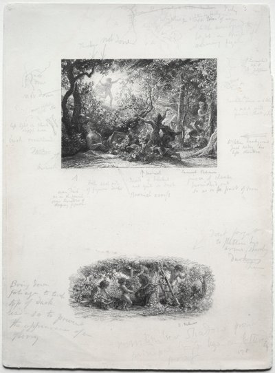 A szőlő, 1852. alkotó: Samuel Palmer
