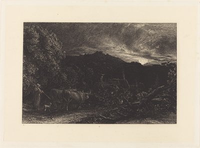 A fáradt szántóember alkotó: Samuel Palmer