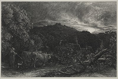 A fáradt szántóvető alkotó: Samuel Palmer