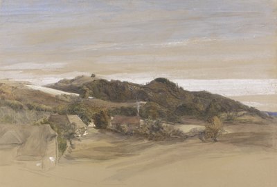 Underriver Hills, Near Sevenoaks, Kent, a Grounds of J. Herries, Esq. 1840 körül (toll és tinta akvarellel grafit felett, papíron) alkotó: Samuel Palmer