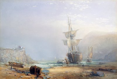 Egy ködös reggel Devon partján, 1853 alkotó: Samuel Phillips Jackson