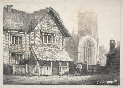 Régi épületek és vidéki nyaralók sorozata Észak-Angliában: Helmsley alkotó: Samuel Prout