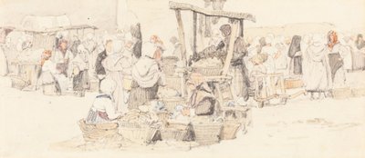 Egy szabadtéri piac alkotó: Samuel Prout