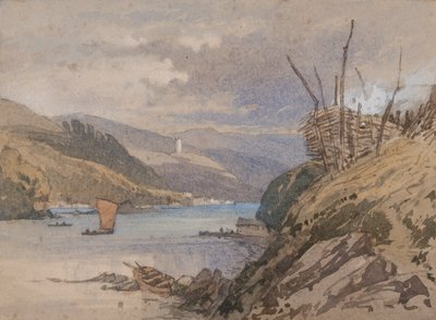 On the Yealm, South Devon (wc papíron) alkotó: Samuel Prout