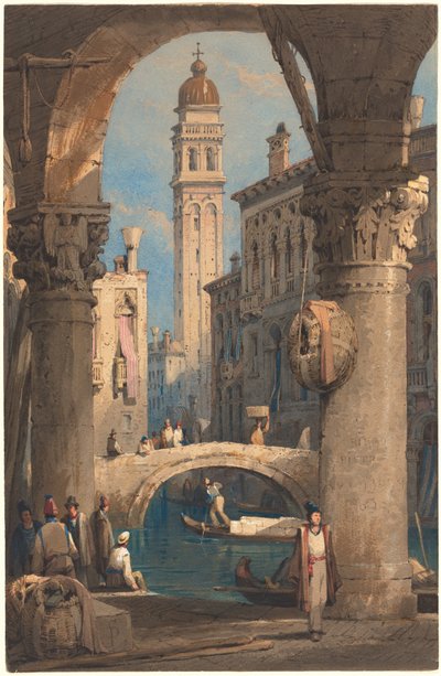 San Giorgio dei Greci, Árkádból nézve alkotó: Samuel Prout