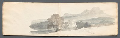 Vázlatfüzet: Eildon Hills alkotó: Samuel Prout