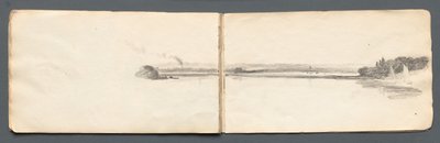 Vázlatfüzet: Táj vitorlásokkal, 1814. alkotó: Samuel Prout