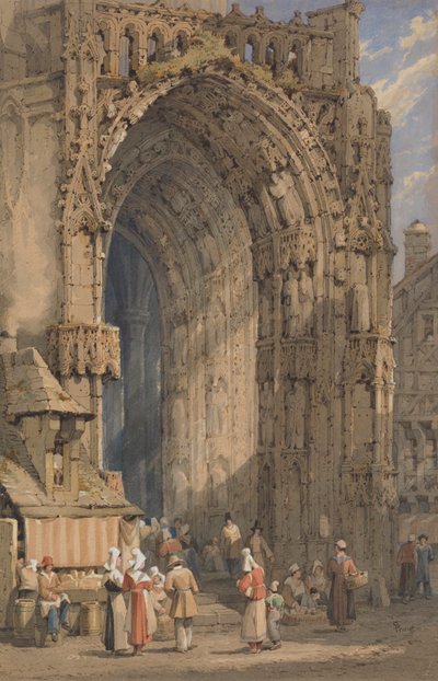 A tornác, reimsi katedrális alkotó: Samuel Prout