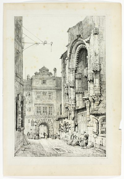 Thein templom, Prága alkotó: Samuel Prout