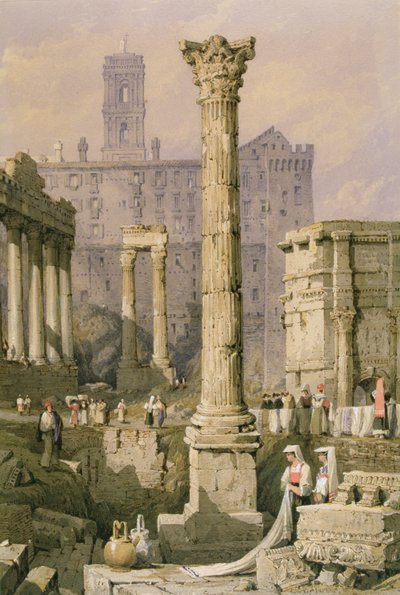 Kilátás a fórumra, Róma alkotó: Samuel Prout