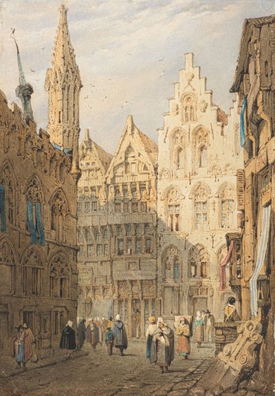 Ypres (akvarell) alkotó: Samuel Prout