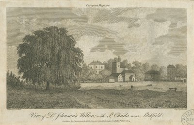 Lichfield – "Dr. Johnson" Willow Tree: metszet, nd [c 1804] alkotó: Samuel Rawle