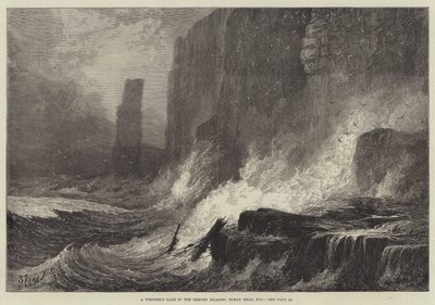 Westerly Gale az Orkney-szigeteken, Roray Head, Hoy alkotó: Samuel Read