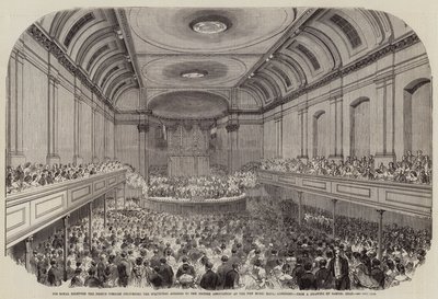 Ő királyi felsége, a hercegi ágens a Brit Egyesület előtt mondott nyitóbeszédet a New Music Hallban, Aberdeenben. alkotó: Samuel Read