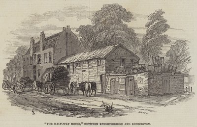 A Half-Way House, Knightsbridge és Kensington között alkotó: Samuel Read