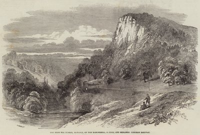 A High Tor alagút, Matlock, a Manchester, Buxton és Midlands Junction vasútvonalon. alkotó: Samuel Read